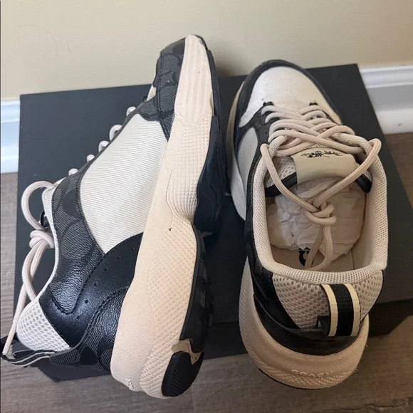 ❌SOLD❌COACH C275 SIGNATURE Tech Runner Graphite Women’s Sneakers 7.5B - Picture 6 of 7